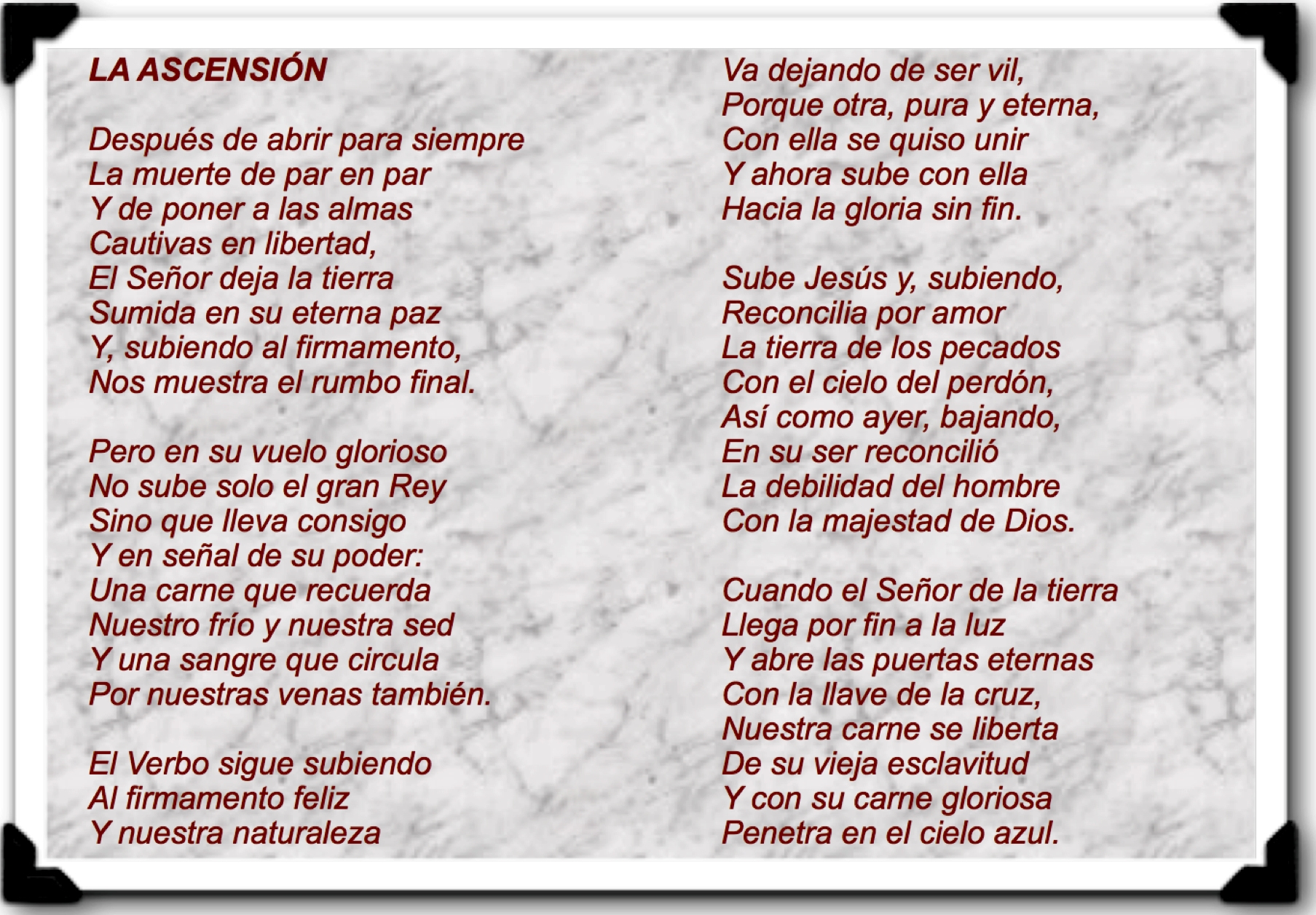"La Ascensión", de Francisco Luis Bernárdez